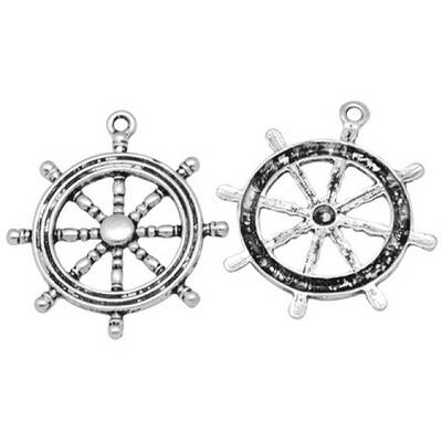 Tibetan Style Rudder Helm Alloy Pendants