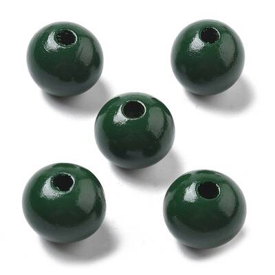 Christmas Printed Schima Wood  European Beads
