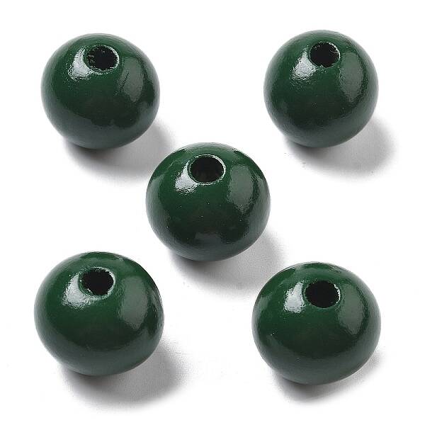 Christmas Printed Schima Wood  European Beads