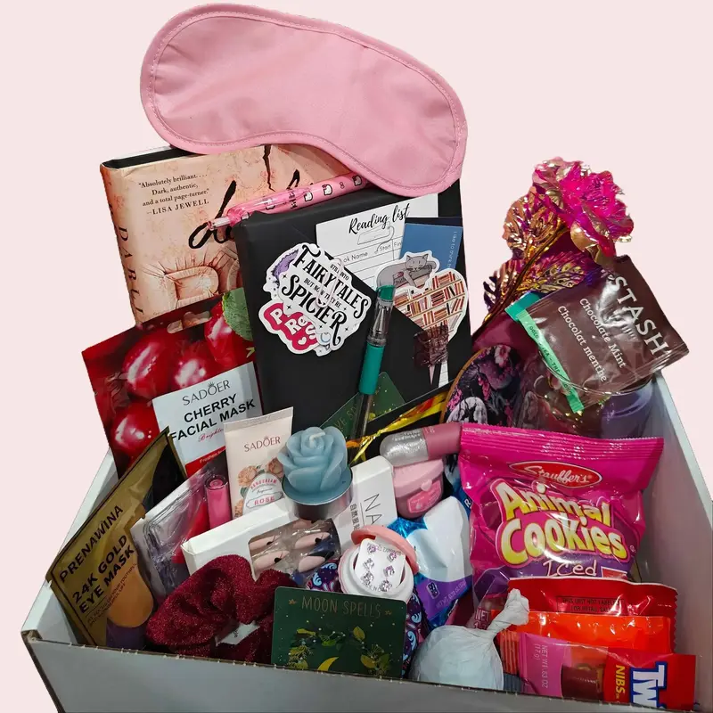 Blind Date with a Book PREMIER Box- Personalizable Bookish Gift Box, Assorted Items Including Books, Accessories, Homemade To...