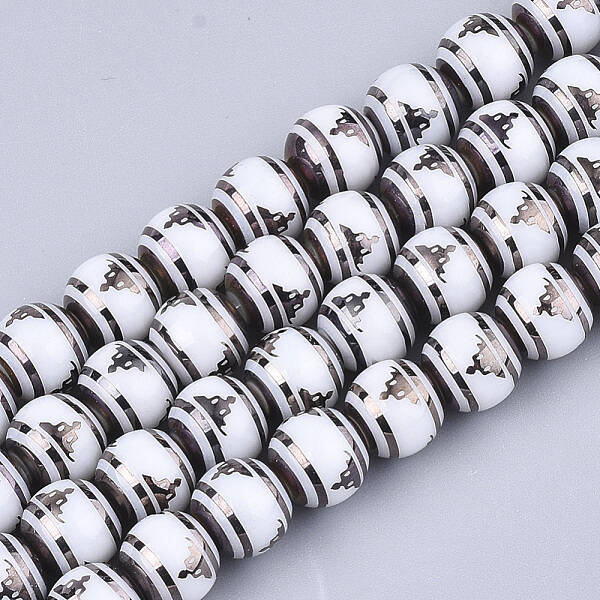 Electroplate Glass Beads Strands