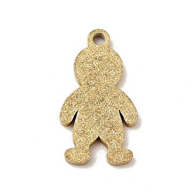 304 Stainless Steel Textured Pendants