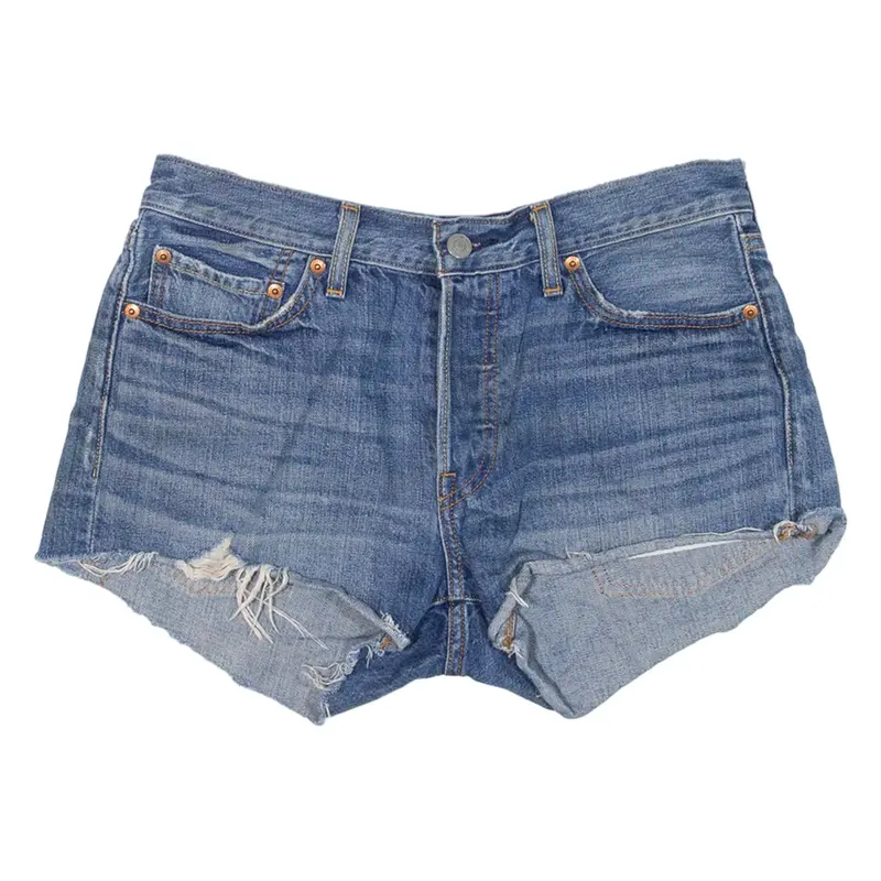LEVI'S Womens Denim Shorts Blue Relaxed S W28