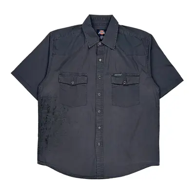 Dickies Short Sleeve Shirt - Medium Grey Cotton