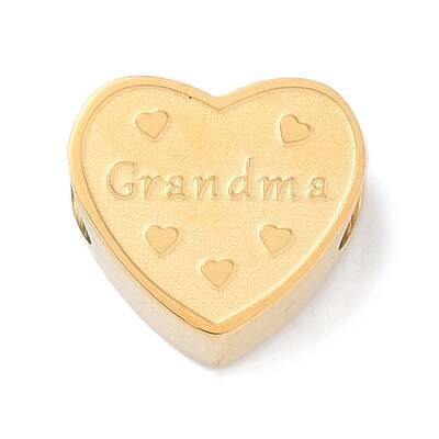 Mother's Day 304 Stainless Steel European Beads