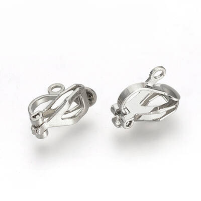 Brass Clip-on Earring Findings