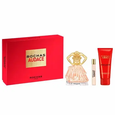 Rochas Audace Eau de Parfum Spray 90ml Set da 3 Pezzi