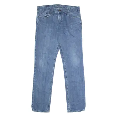CALVIN KLEIN JEANS Mens Jeans Blue Slim Straight Stone Wash W32 L32