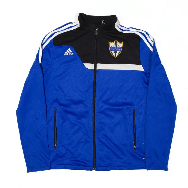 ADIDAS East Bay United Football Jacket Blue Track Boys L