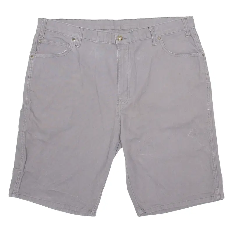 DICKIES Mens Workwear Shorts Grey Relaxed XL W40