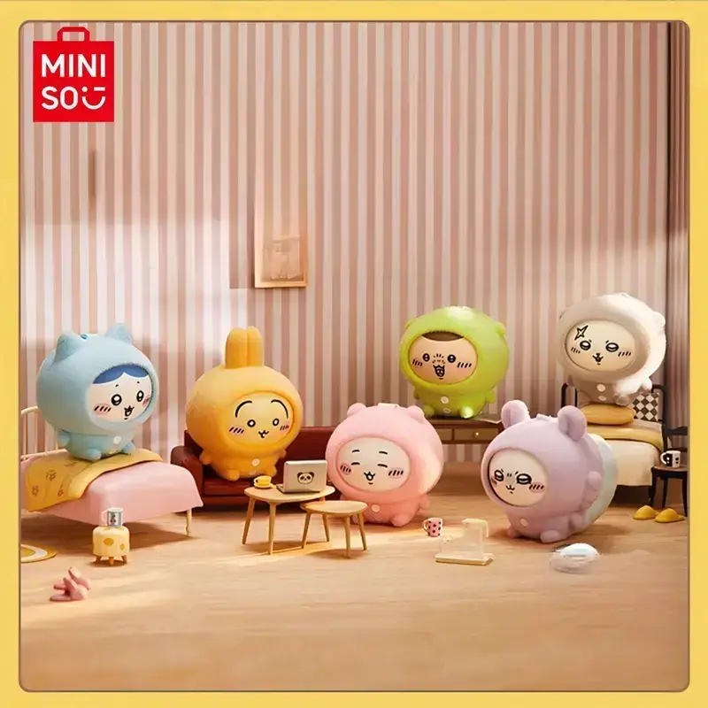 Chiikawa Pajama Series Face-Swapping Surprise Box Pendant Blind Box Keychain Usagi Hachiware Momonga Adorable Gift for Kids &...