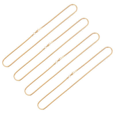 Trendy Men's 304 Stainless Steel Herringbone Chain Necklaces
