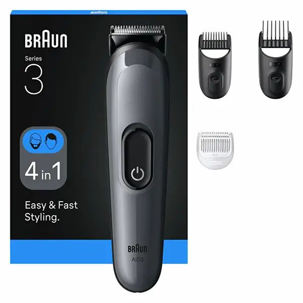 4-in-1 multifunction trimmer Braun Series 3 AIO3500 Grey