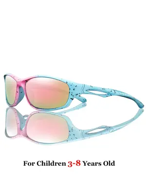 Cute Polka Dot Pattern Sunglasses for Kids, Outdoor Sports Sunglasses, Fashion Accessories for Boys & Girls for Outdoor Activ...