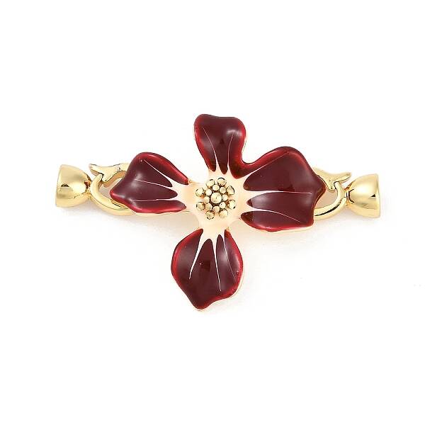 Brass Enamel Fold Over Clasps