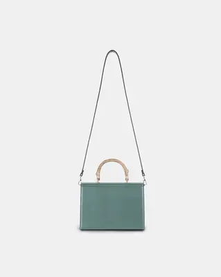 Boxwood Bag – THYME | Style: Boxwood Bag with extra 4cm wide detachable shoulder strap | Color: Thyme