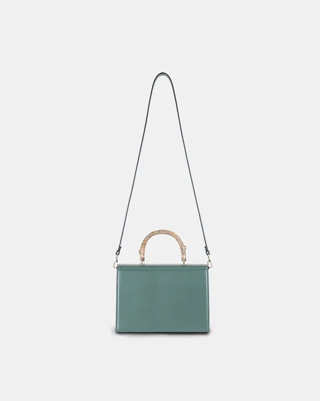Boxwood Bag – THYME | Style: Boxwood Bag with extra 4cm wide detachable shoulder strap | Color: Thyme