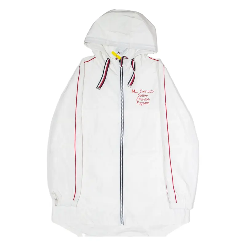 TOMMY HILFIGER Ms Colorado Senior America Pageant Womens Raincoat White S