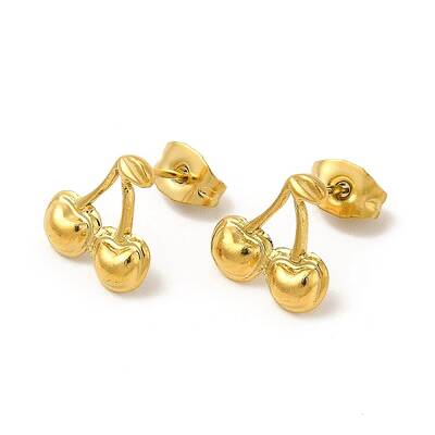 Ion Plating(IP) 304 Stainless Steel Stud Earrings for Women
