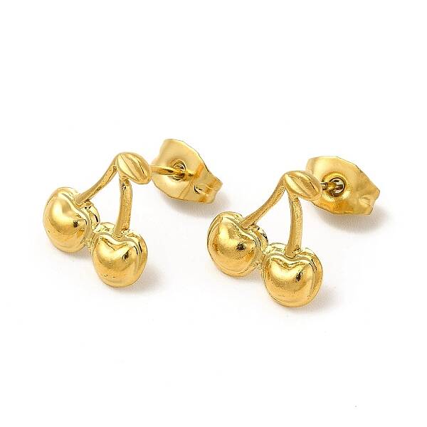 Ion Plating(IP) 304 Stainless Steel Stud Earrings for Women