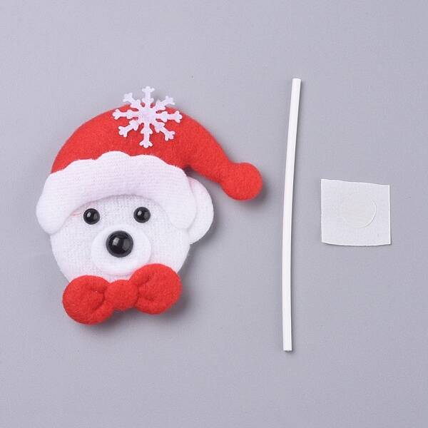 Bear Shape Christmas Cupcake Cake Topper Decoration