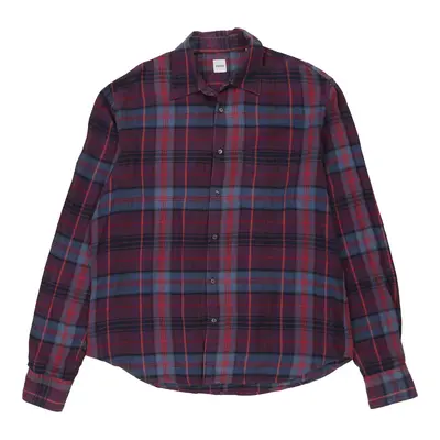 Aspesi Checked Shirt - 2XL Purple Cotton