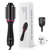 VEVOR Hair Blow Dryer Brush, 4 in 1 Ionic Hair Styler and Volumizer with Electroplated Titanium & 2.56\