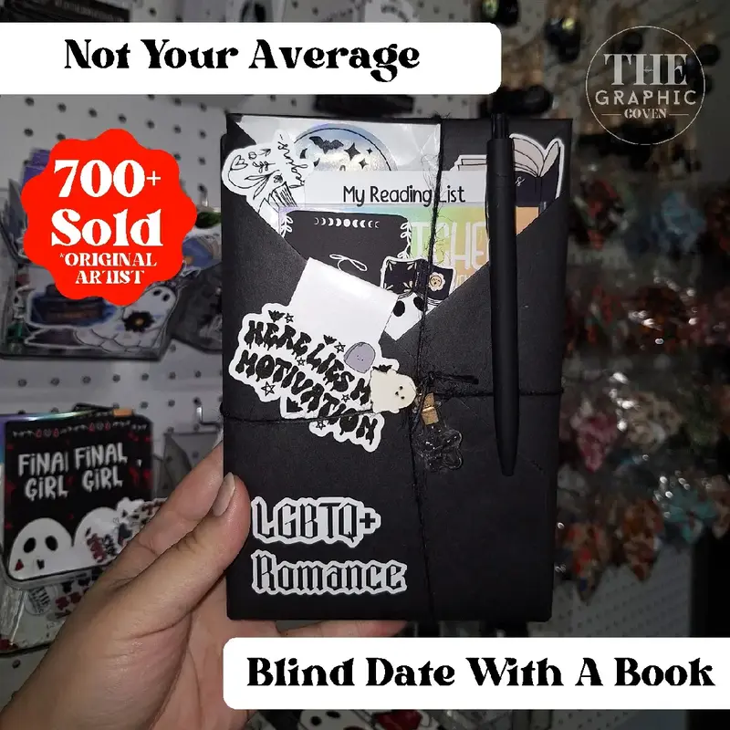 Not Your Average Blind Date With A Book | Blind Date Book Box, Goth Book Box | Bookish Gifts, Book Bundles, Spooky, Horror Bu...