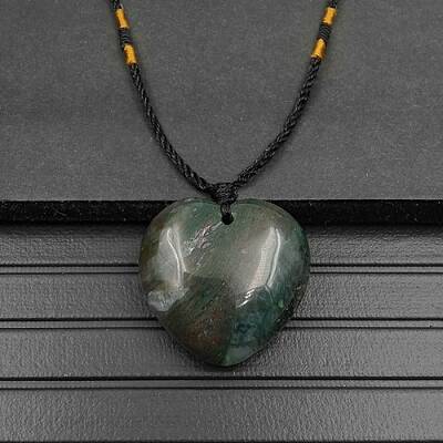 Natural Indian Agate Pendant Necklaces