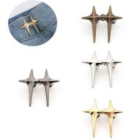 Star Design Waist Buckle, 4 Pairs Detachable No-sew Waist Buckle, Sewing Accessories for Jeans, Pants, Skirts, DIY Clothing A...