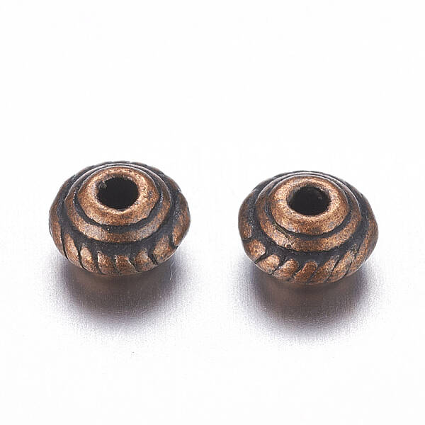 Tibetan Style Alloy Spacer Beads