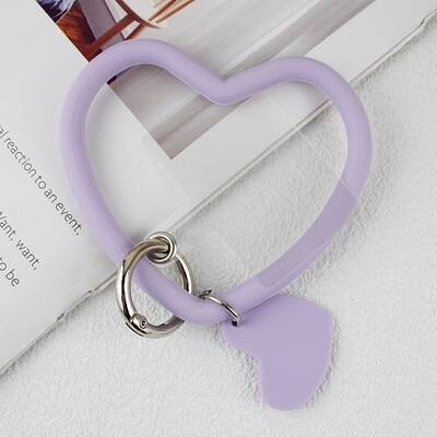 Silicone Heart Loop Phone Lanyard
