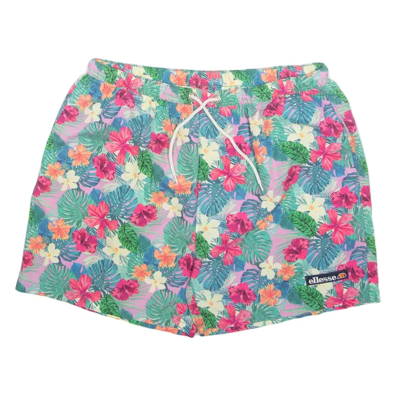 ELLESSE Mens Swimming Shorts Blue Floral XL W32