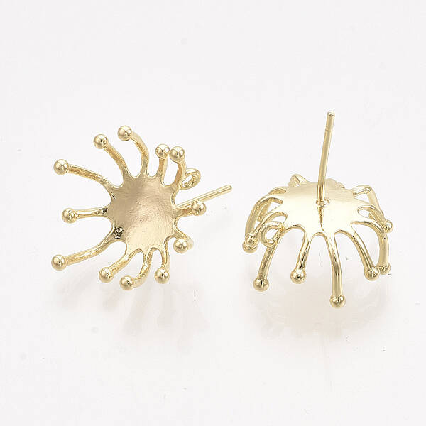 Brass Stud Earring Findings