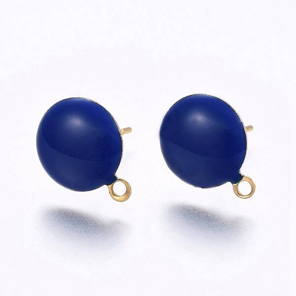 Ion Plating(IP) 304 Stainless Steel Stud Earring Findings