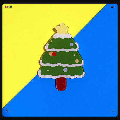 Christmas Theme Acrylic Brooch Pin