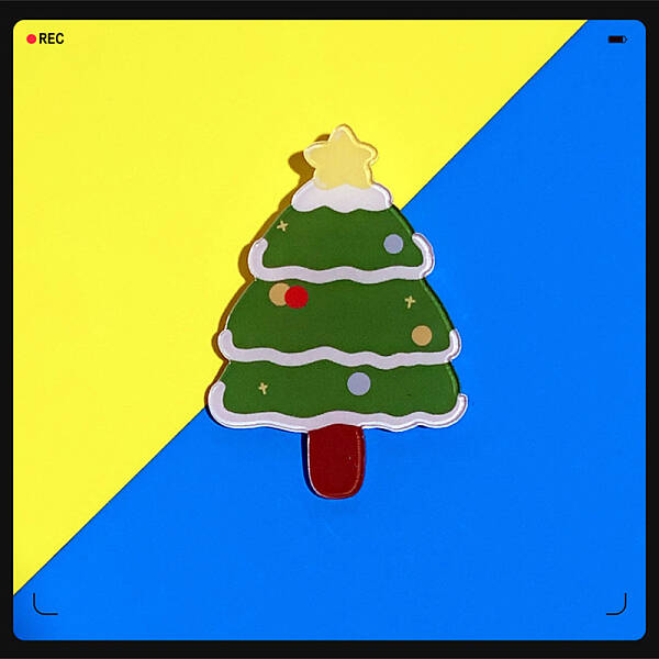 Christmas Theme Acrylic Brooch Pin