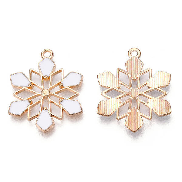 Barrel Plating Alloy Enamel Pendants