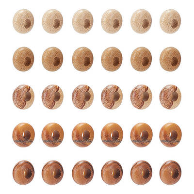 30Pcs Natural Picture Jasper Beads