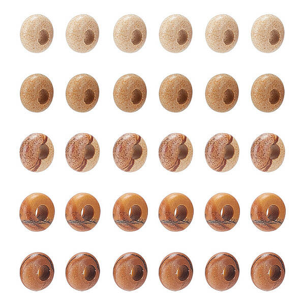 30Pcs Natural Picture Jasper Beads