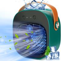 Portable Air Cooler with 3 Speeds Duration 5-10 hrs, Quiet Mini Air Conditioner Fan, Desk Cooling Fan for Home, Bedroom, Trav...