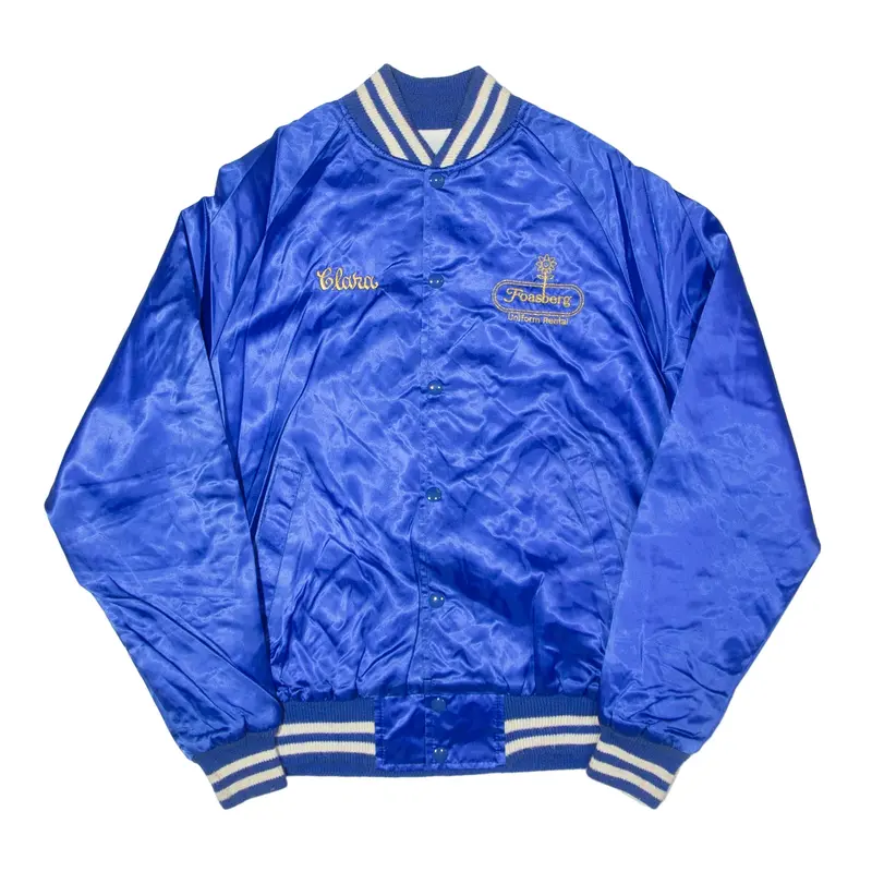 ACTIVE GENERATION Bomber USA Jacket Blue 90s Womens M