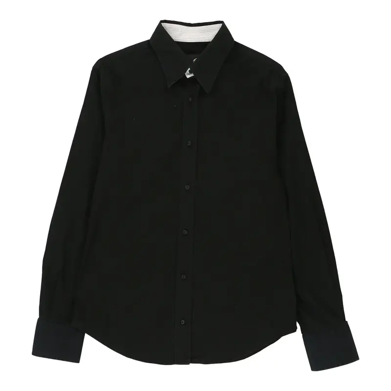 Just Cavalli Slim Shirt - Large Black Cotton