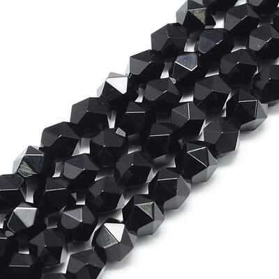 Natural Black Onyx Beads Strands