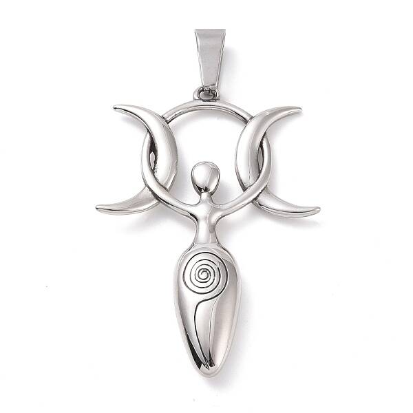 Non-Tarnish 304 Stainless Steel Manual Polishing Big Pendants