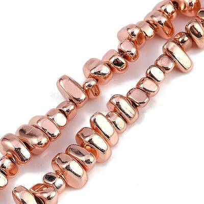Electroplated Synthetic Non-magnetic Hematite Beads Strands