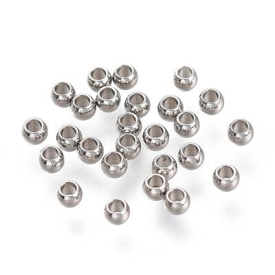 Tarnish Resistant 202 Stainless Steel Beads