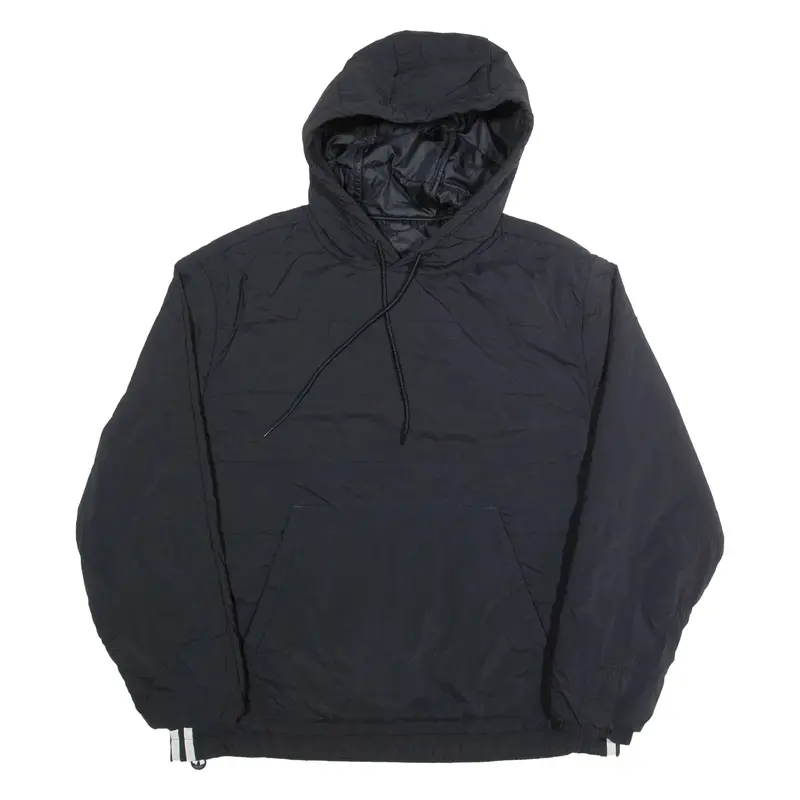 ADIDAS Mens Pullover Jacket Black Hooded S