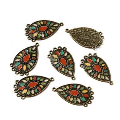 Tibetan Style Alloy Enamel Chandelier Components Links