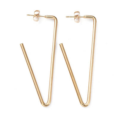 201 Stainless Steel Stud Earrings